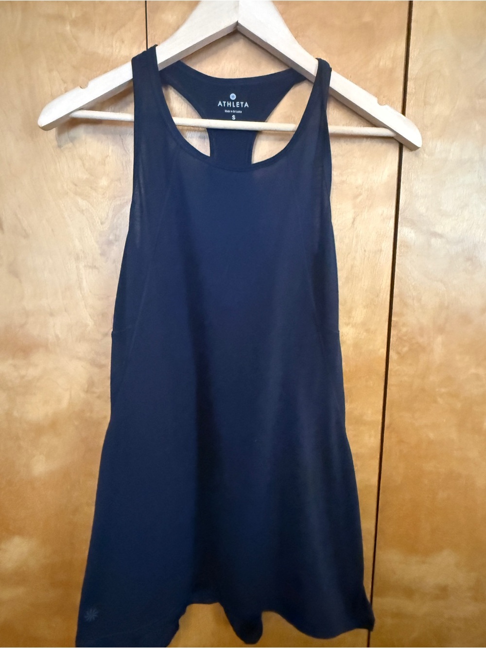 Athleta Razor Back Black Tank Top with cut out back size small